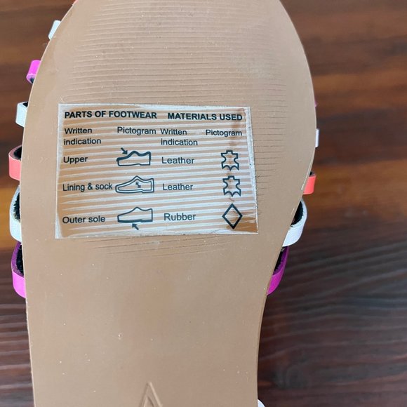 Anthropologie Multicolor Huarache Strap Shoes Size 6 - Picture 7 of 11